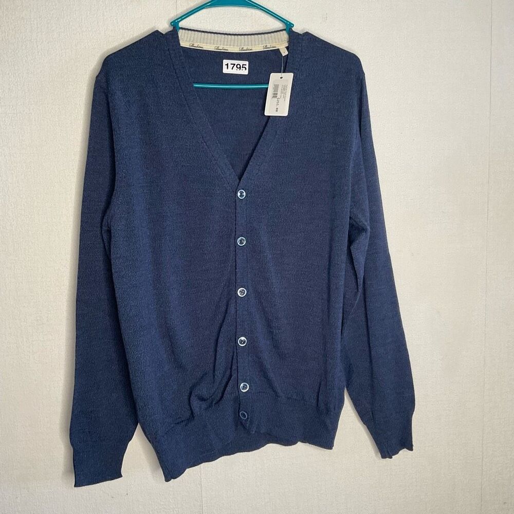 Twill by Scott Dayton Cardigan‎ Thickened Wool Knit Men’s Large Button Sweater